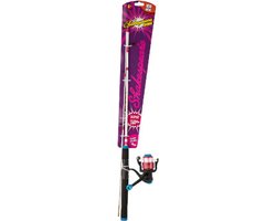 Shakespeare Cosmic Spincombo - Spinhengel met molen voor de jeugdige visser - 1,37m - 1 kogellager - inclusief 6lb vislijn - Oranje Wit van Shakespeare — afbeelding 2