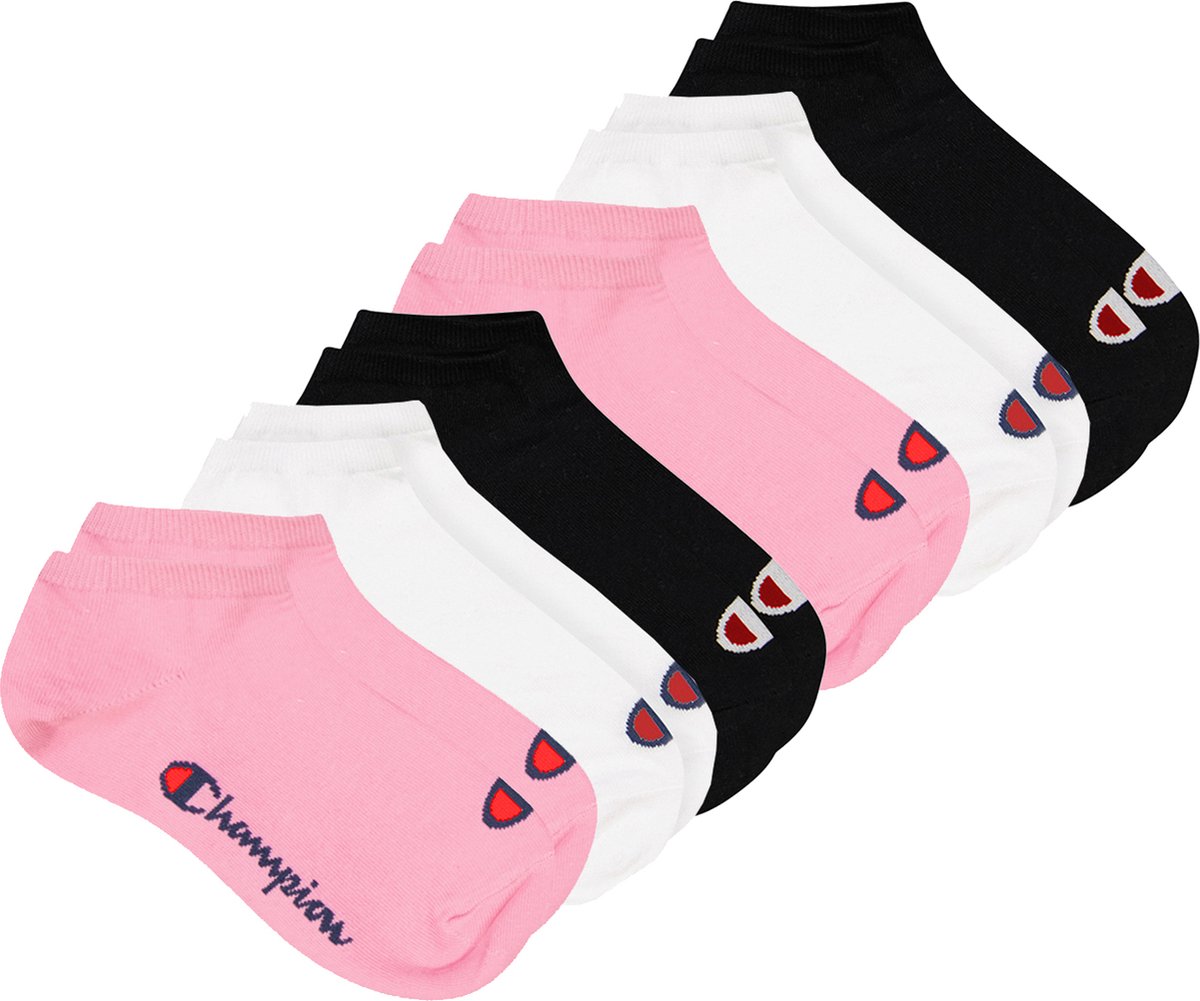 SOKKEN 6 paar Champion sneakersokken 46 Unisex sneaker korte sokken Roze