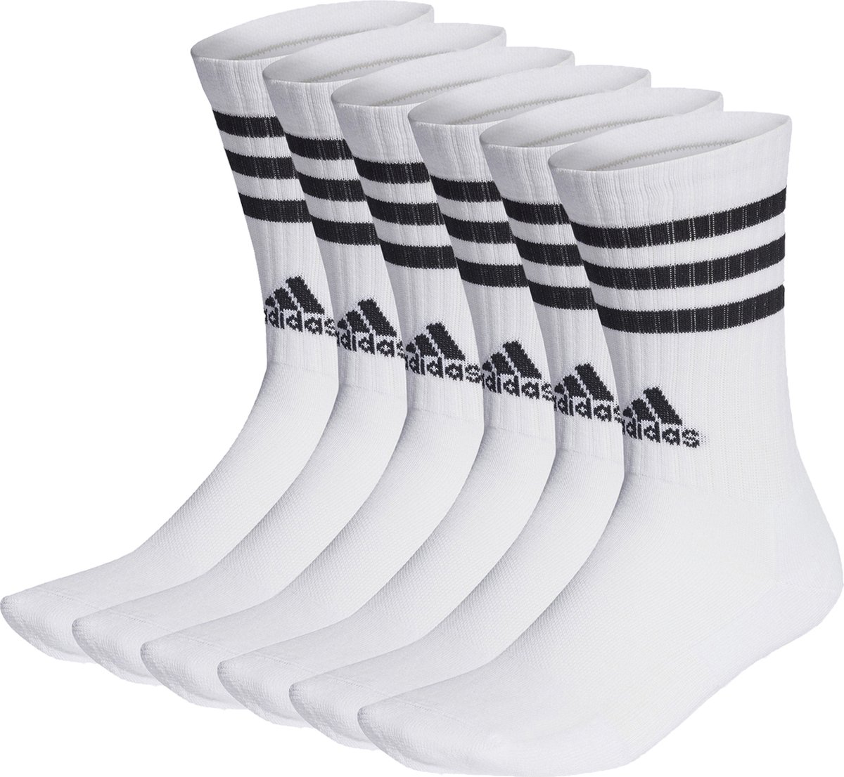 SOKKEN 6 paar adidas CSH CREW 6p tennissokken sportsokken unisex Wit