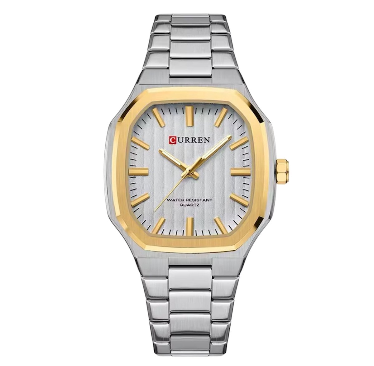 Curren - Luxe Herenhorloge - Mannen - Zilveren Polsband - Zilver Goud - Luxe Doos