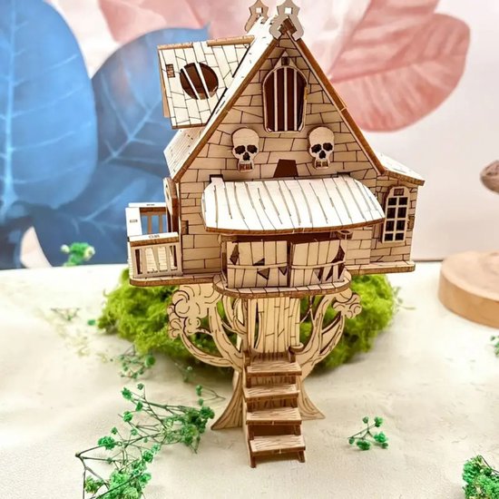 UINOFER Doe-het-zelf miniatuur bouwpakket, miniatuurbouwset om zelf te bouwen met meubels, modelhuizen om te bouwen, bouwpakket voor een klein huis, poppenhuis bouwpakketten voor volwassenen en