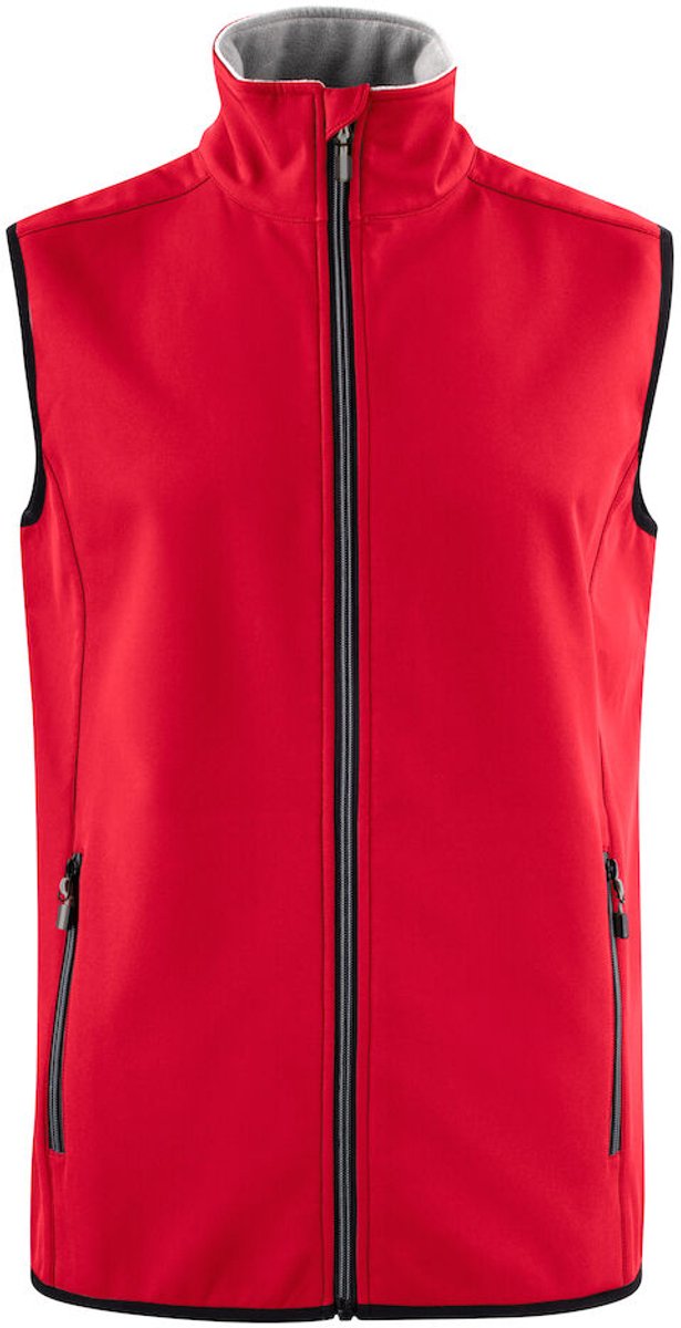 Printer Softshell Bodywarmer Vest Trial Man 2261059 Rood