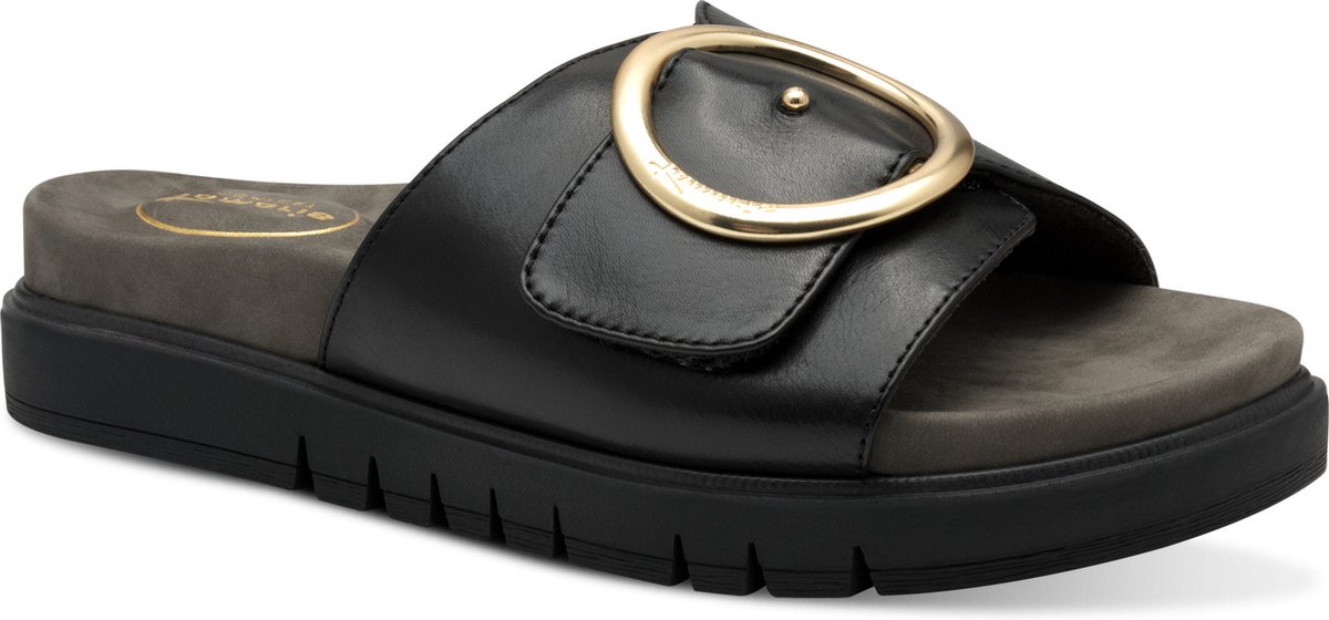 Tamaris COMFORT Essentials Dames Muiltjes - BLACK NAPPA - Maat 42