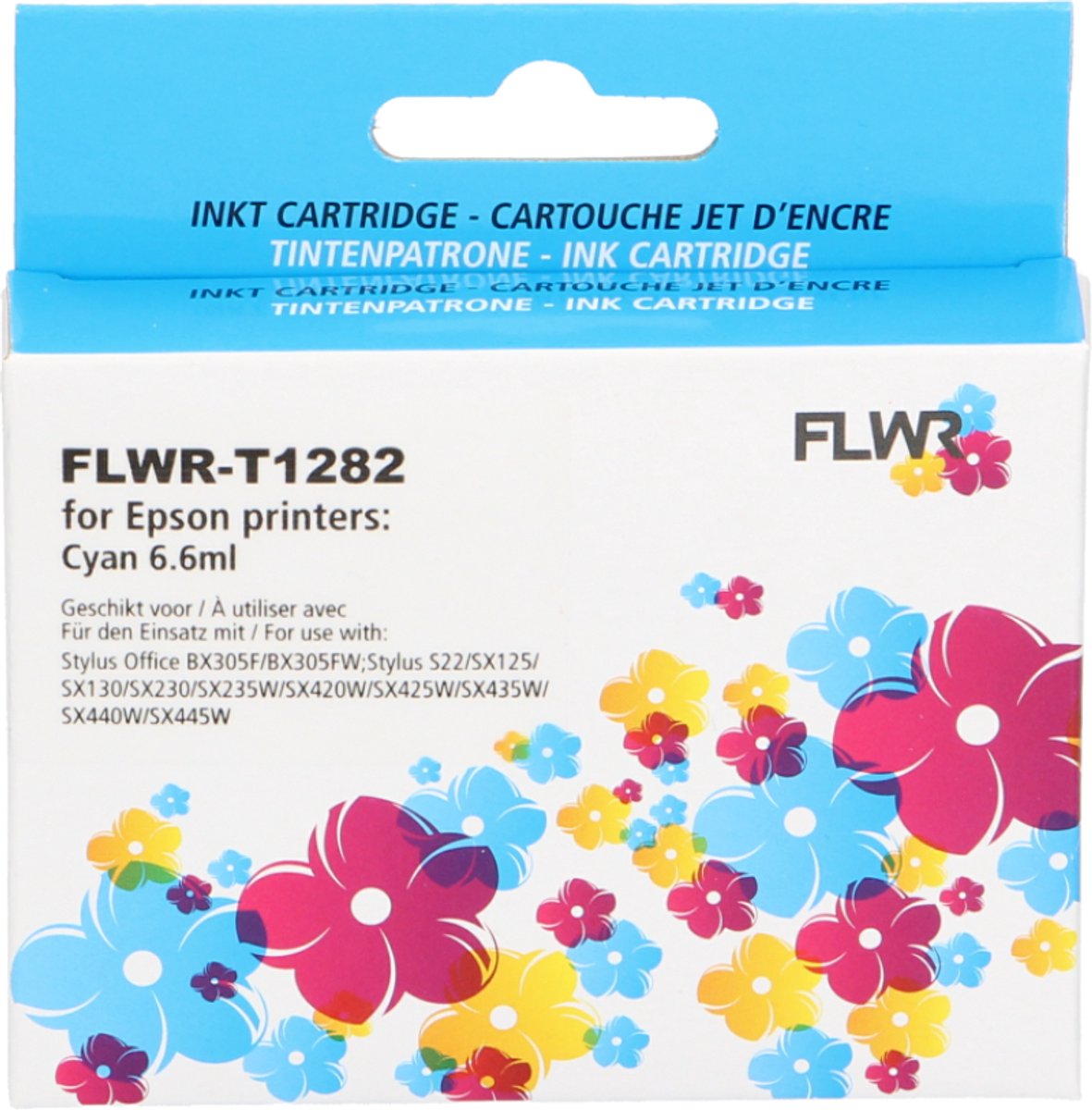 FLWR - Cartridges / Epson T1282 / cyaan / Geschikt voor Epson