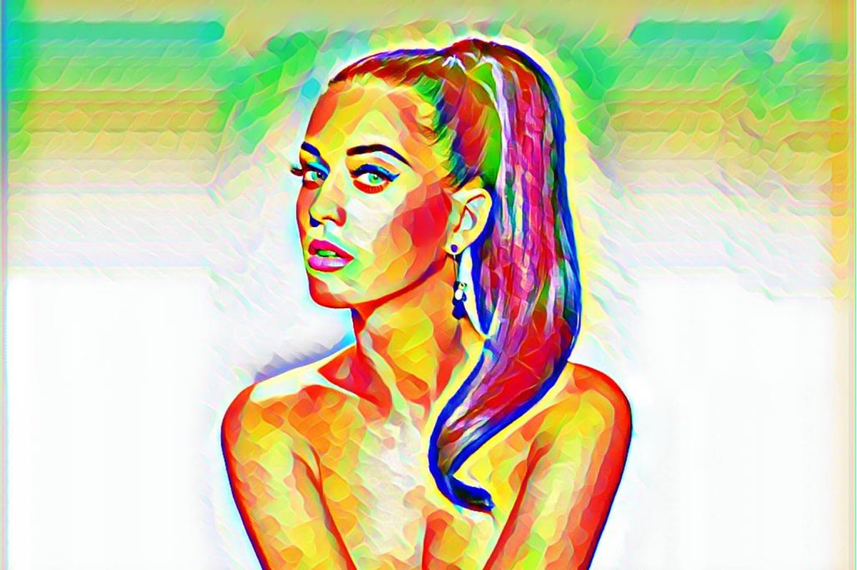 Passionforart.eu Katy Perry 1-3 - Poster - 40 x 50 cm geel