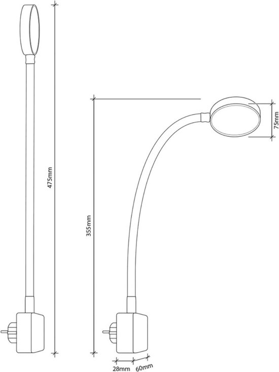 ApexArte® Bedlampjes Hoofdbord - Leeslampjes - Bedlamp Slaapkamer Volwassenen van Merkloos — afbeelding 5