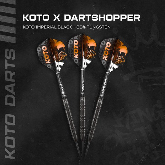 KOTO Imperial Black 80% - Dartpijlen 23 Gram van KOTO — afbeelding 2