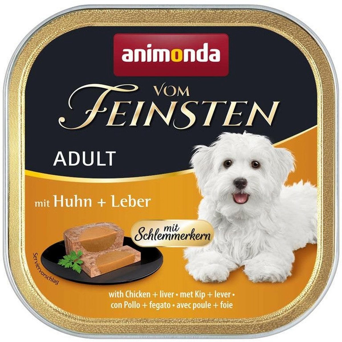 Animonda Animonda Dog Vom Feinsten gourmet centre 22x150g - met kip & lever
