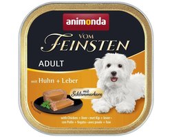 Animonda Dog Vom Feinsten gourmet centre 22x150g - met kip & lever