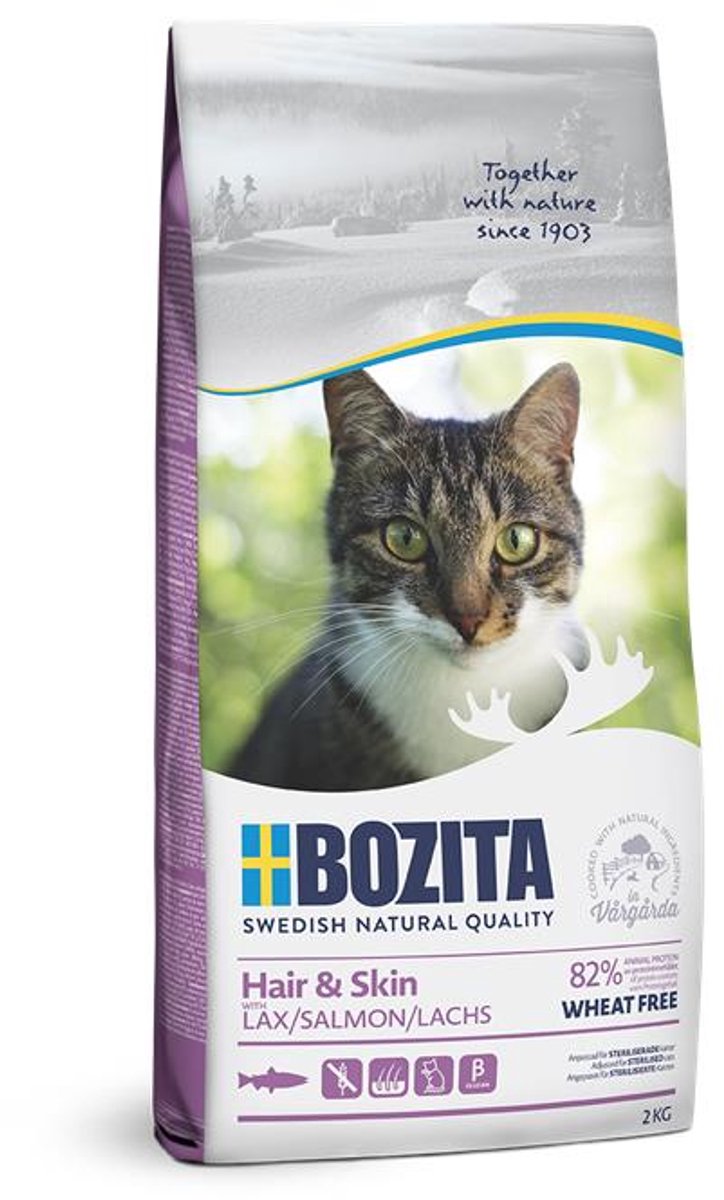 Bozita Hair & Skin Wheat Free - 2 kg - Zalm