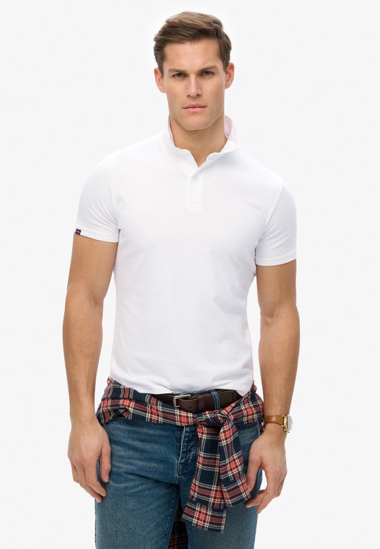 Superdry Essential Korte Mouw Poloshirt Wit L Man