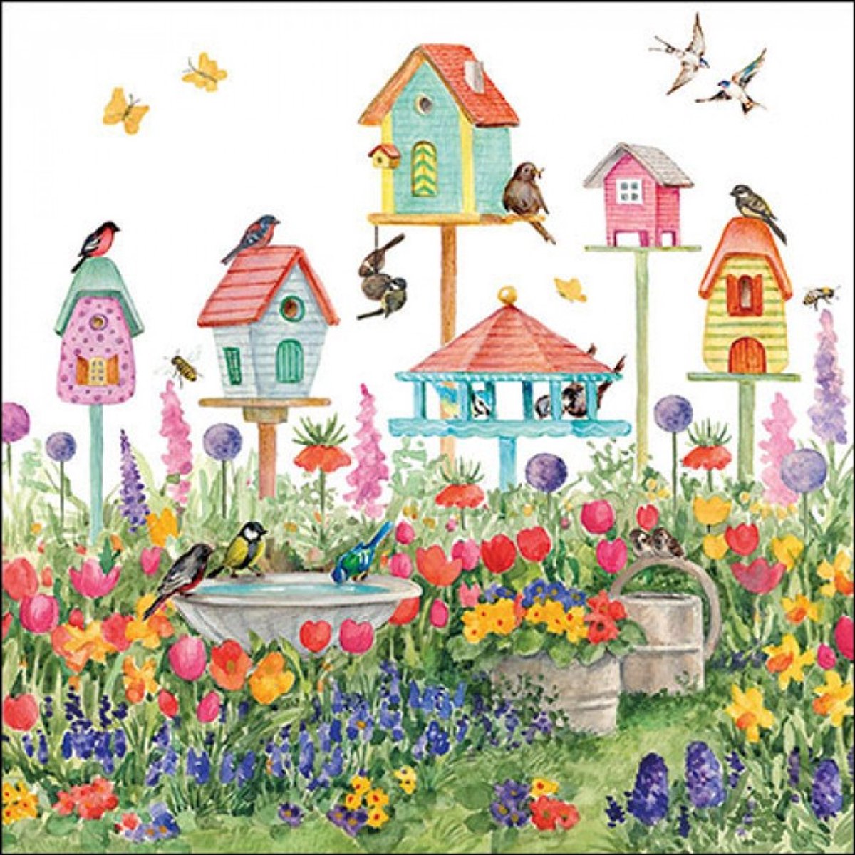 Ambiente - Lunch servetten - Birdhouses