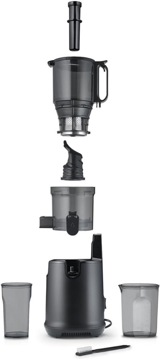 Slowjuicer - Juicer - Juice Maker - Groenten En Fruitpers - BPA Vrij - Sapcentrifuge - Vruchtvleescontainer - Met Pulpcontainer - Grote Vulopening - Langzaam Persen thumbnail 3
