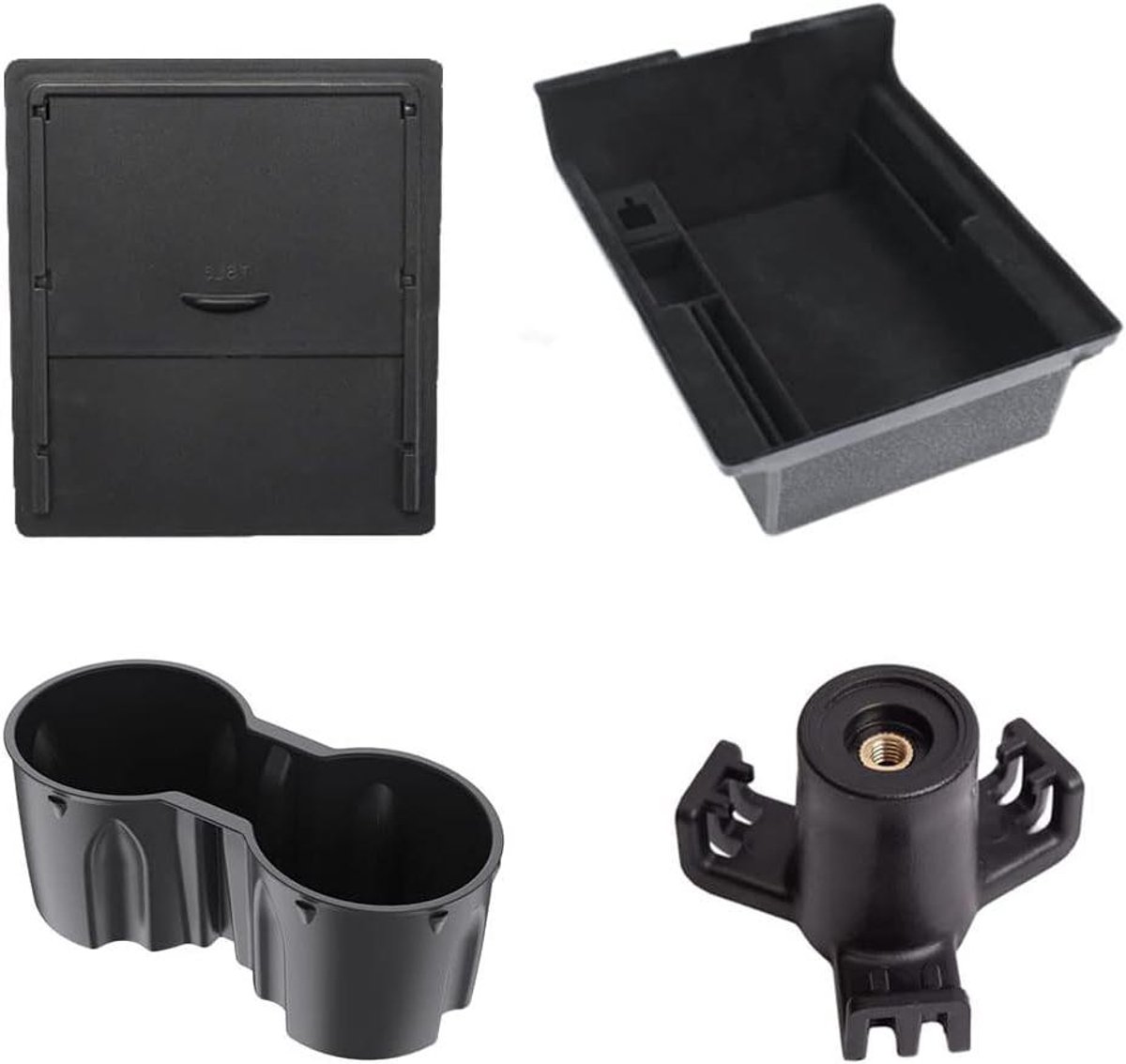 Image of Accessoires voor middenconsole organizer tray armleuning verborgen opbergdoos bekerhouder auto kofferbakhaak voor Tesla Model 3 Model Y.