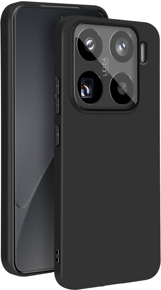 Mayaxess, Hoesje voor Xiaomi 15 Pro Zachte Silicone Dunne Coating, Zwart