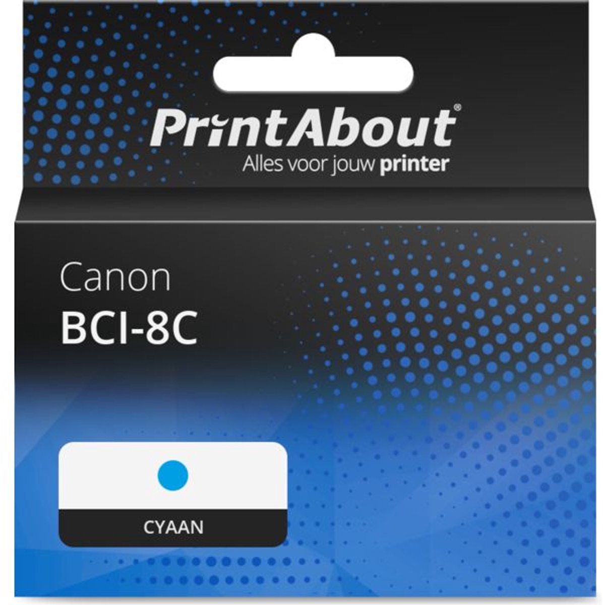 PrintAbout Huismerk Canon BCI-8C Inktcartridge Cyaan