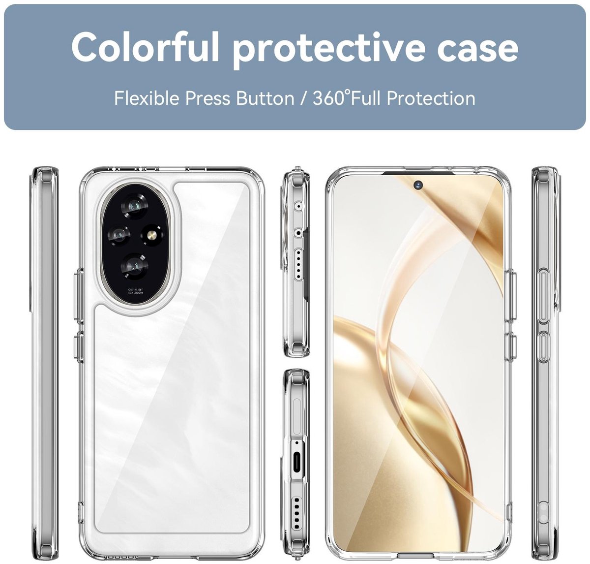 Mobigear Doorzichtig Hoesje geschikt voor HONOR 200 Telefoonhoesje Hardcase | Mobigear Crystal Backcover | Doorzichtig Telefoonhoesje 200 | 200 Case | Back Cover - Transparant