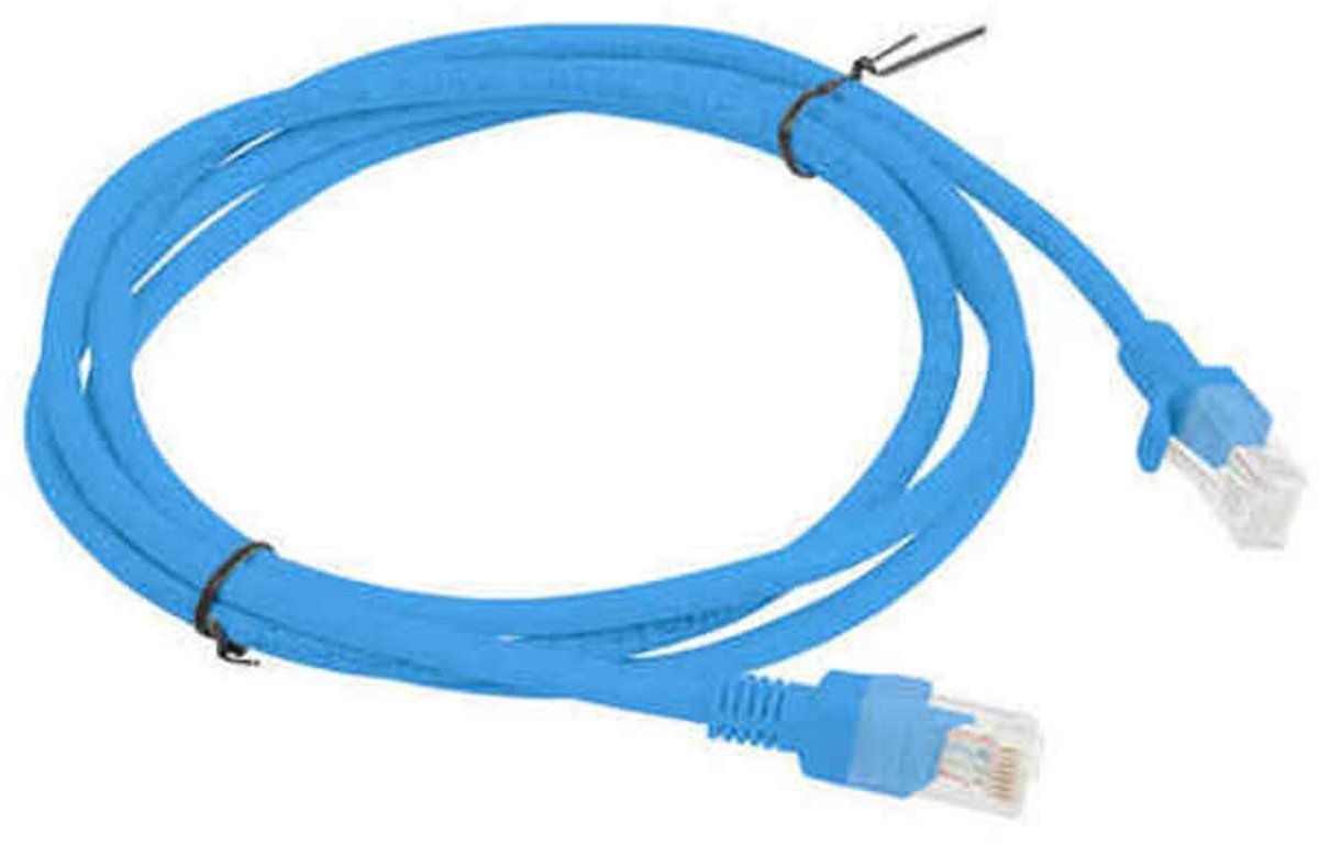 Stevige UTP-netwerkkabel categorie 5e Lanberg Blauw - 5 m