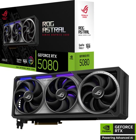 ASUS ROG Astral – -RTX5080-16G-GAMING NVIDIA GeForce RTX 5080 16 GB GDDR7
