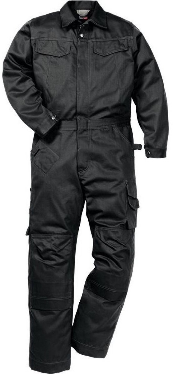 Kansas Industriële overall Icon On e Katoenen overall 8112 KC, mit Kniezakken Zwart