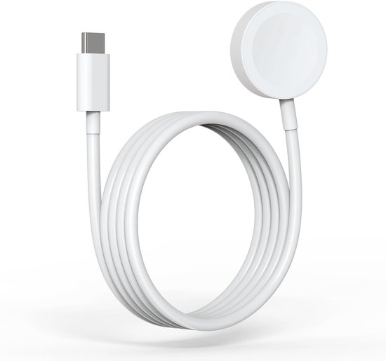 YONO Oplader geschikt voor Apple Watch - Type USB-C - Oplaadkabel - Charger - Accessoires - Wit