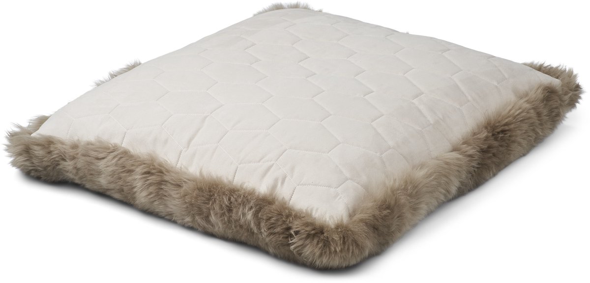Sheepskin House Maxi Float kussen - LW - 90x90 cm Taupe