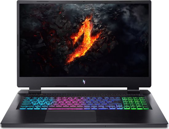 Acer Nitro 17 AN17-42-R75W AMD Ryzen™ 7 8845HS Laptop 43,9 cm (17.3") Quad HD 16 GB DDR5-SDRAM 1 TB SSD NVIDIA GeForce RTX 4070 Wi-Fi 6 (802.11ax) Windows 11 Home Zwart