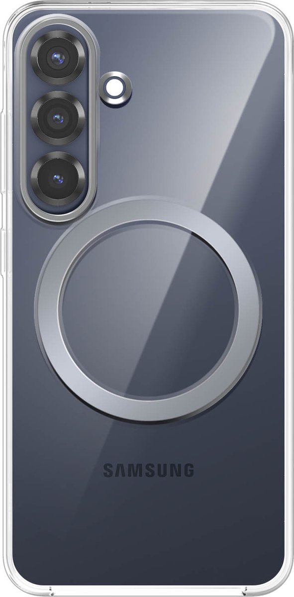 Samsung Galaxy S25 Back Cover met Magneet Transparant