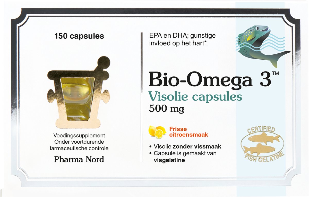 Bol.com Pharma Nord Bio omega 3 visolie 150 Capsules aanbieding