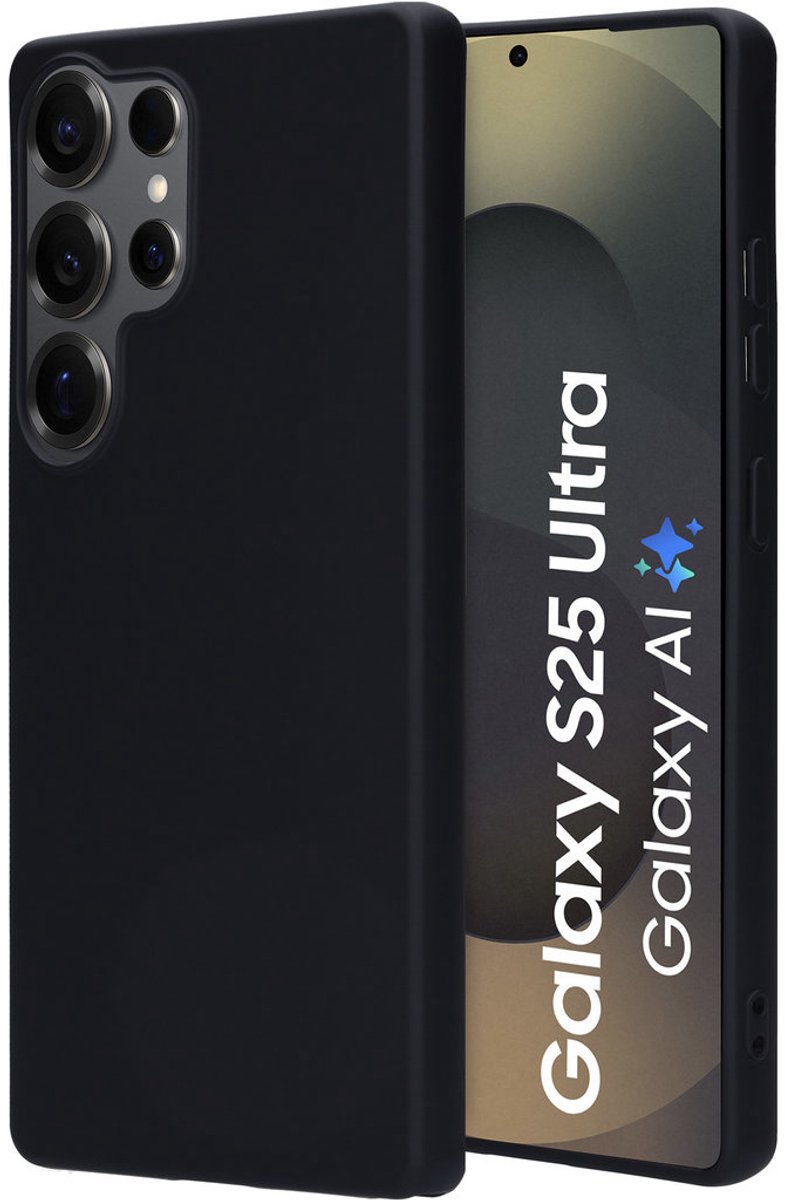 Mobiparts hoesje geschikt voor de Samsung Galaxy S25 Ultra - Siliconen - Zwart