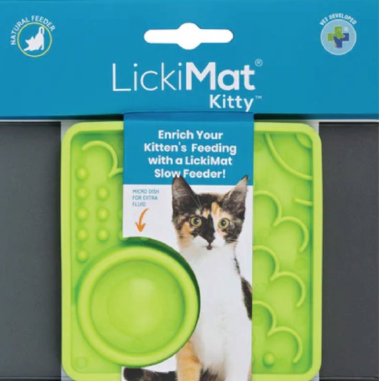 Lekmat voor katten, anti-schrokbak, langzame feeding mat, roestvrij