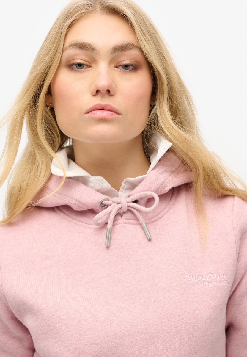 Superdry Essential Logo hoodie Dames Hoodies Roze
