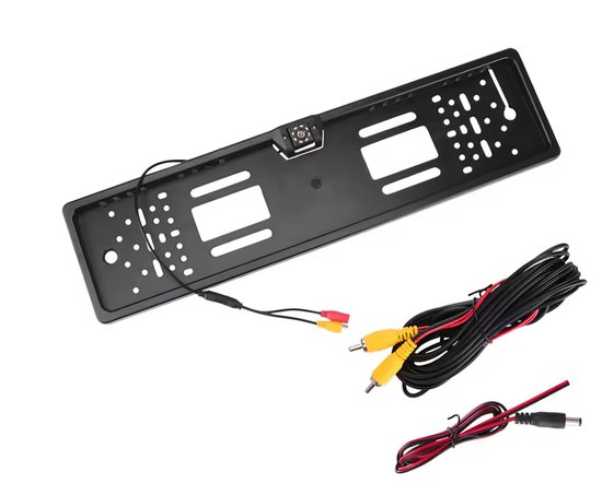 Achteruitrijcamera-set met kentekenhouder - Met universele tulp / RCA aansluiting - Parkeerhulp universeel - 6m kenteken camera - Geschikt voor aftermarket Android, Carplay autoradio — afbeelding 2
