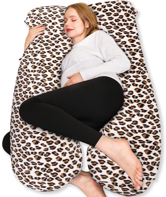 Haakkussen - Ergonomisch steunkussen voor bed - U-vormig - Grijs