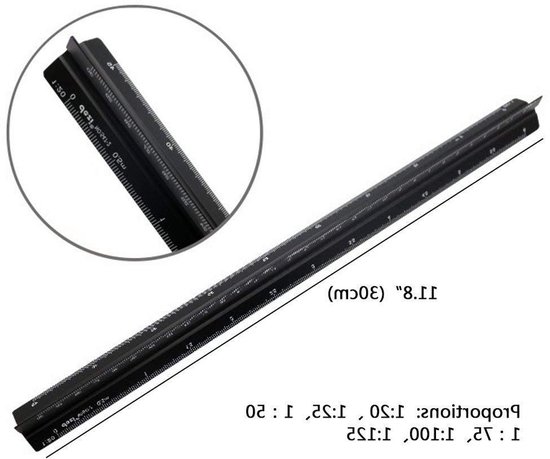 Professionele houtbewerking Scriber Set van 3 aluminium legering