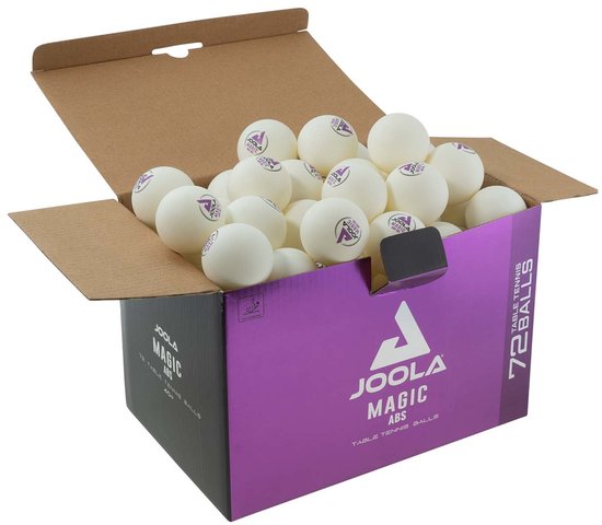 Balle de tennis de table Joola Magic Ball | 72 pièces | Tennis de table, Ping-pong, Entraînement, Polyvalent, Durable