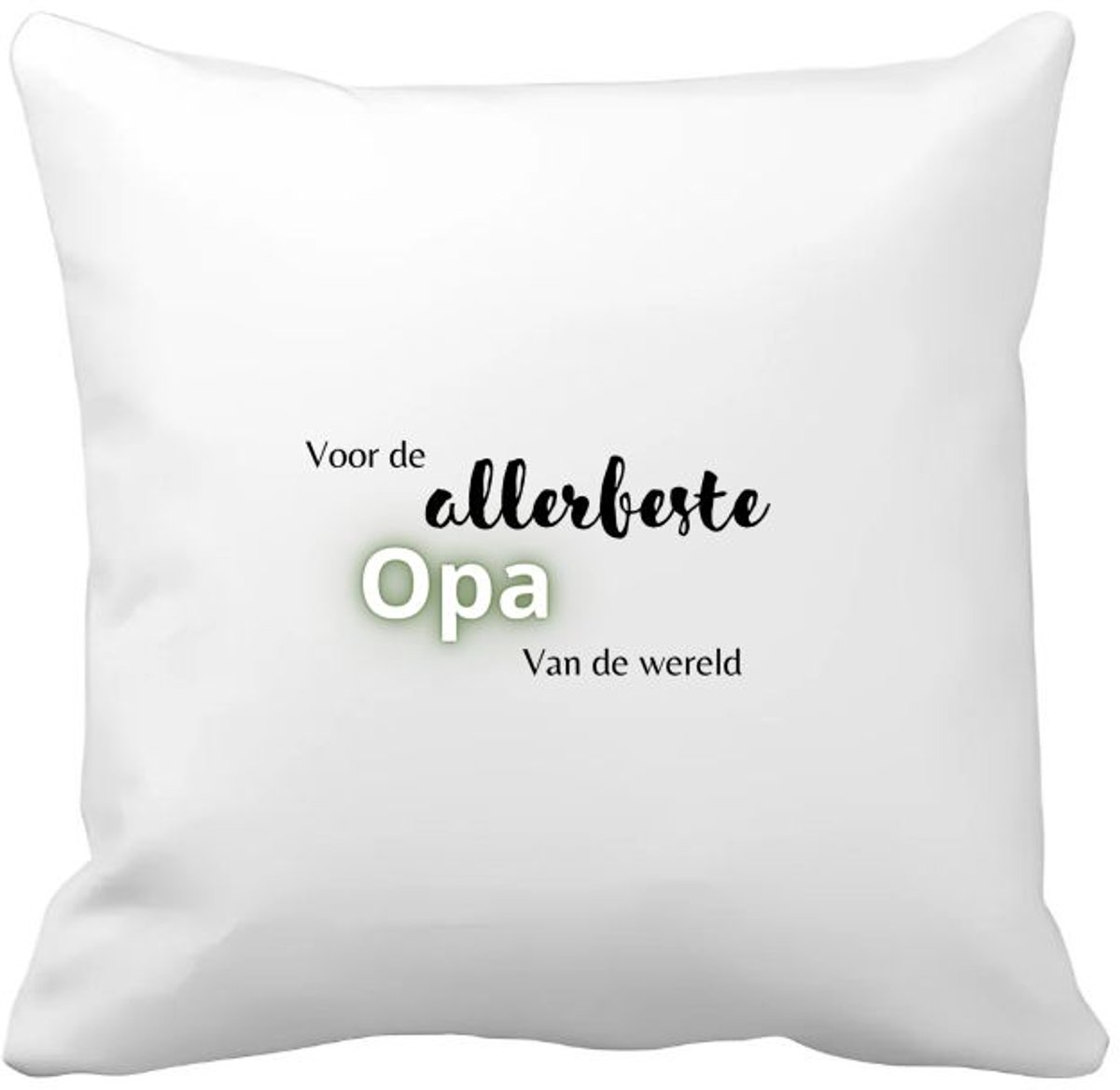 Akyol voor de allerbeste opa van de wereld Kussen hoes - Opa - de beste opa - verjaardagscadeau - verjaardag - cadeau - cadeautje voor opa - opa artikelen - kado - geschenk - gift - 40 bij 40 cm Multicolor