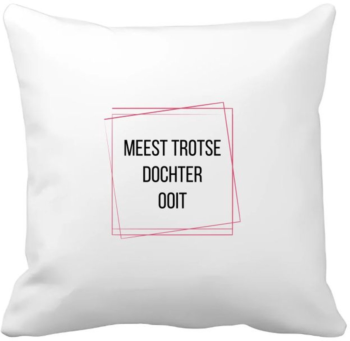 Akyol meest trotse dochter ooit Kussen hoes - Dochter - trotse dochter - verjaardagscadeau - verjaardag - cadeau - cadeautje voor dochter - dochter artikelen - kado - geschenk - gift - 40 bij 40 cm Multicolor