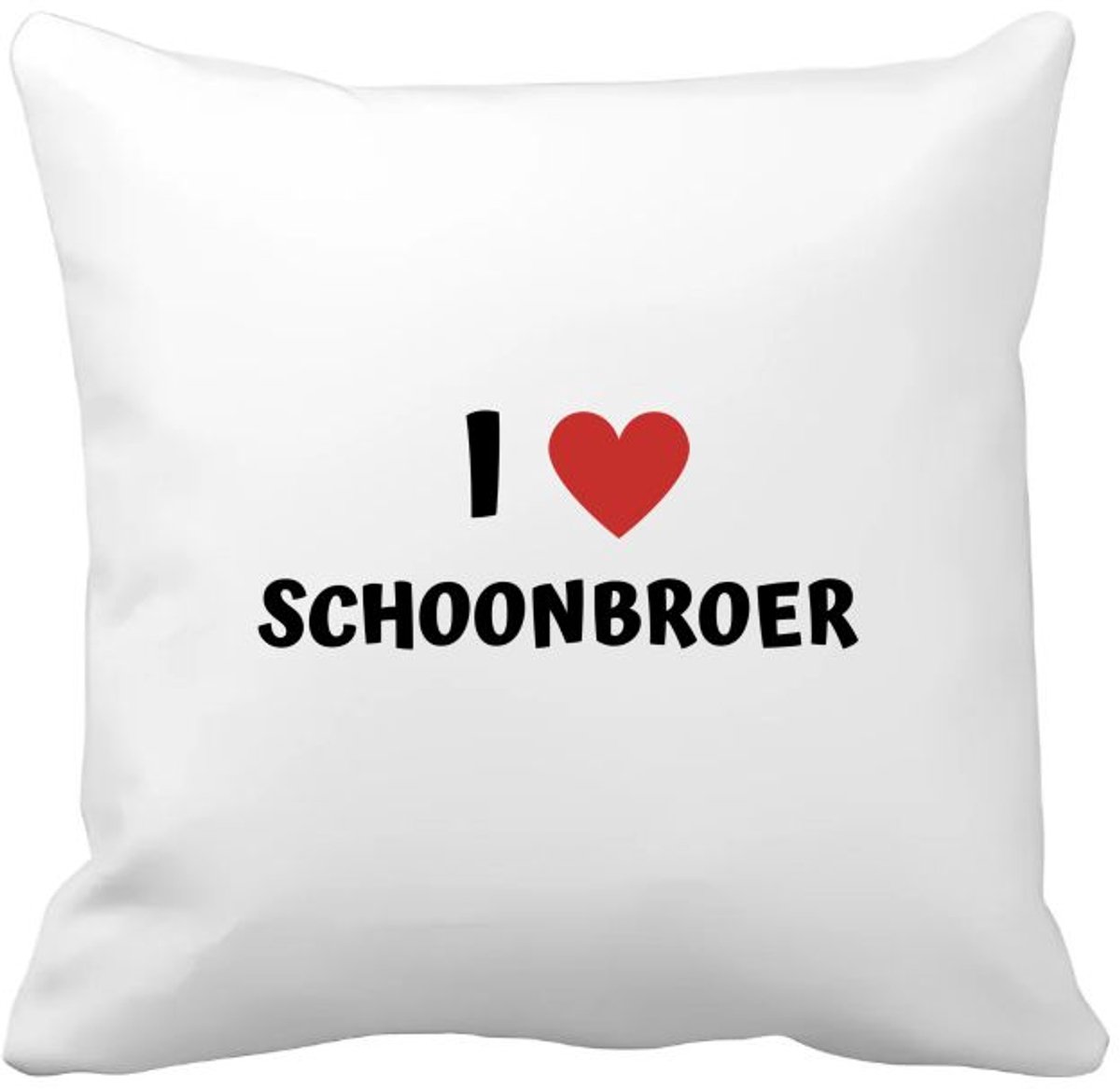 Akyol i love schoonbroer Kussen hoes - Broer - de liefste schoonbroer - verjaardag - cadeautje voor broer - broer artikelen - kado - geschenk - 40 bij 40 cm Multicolor