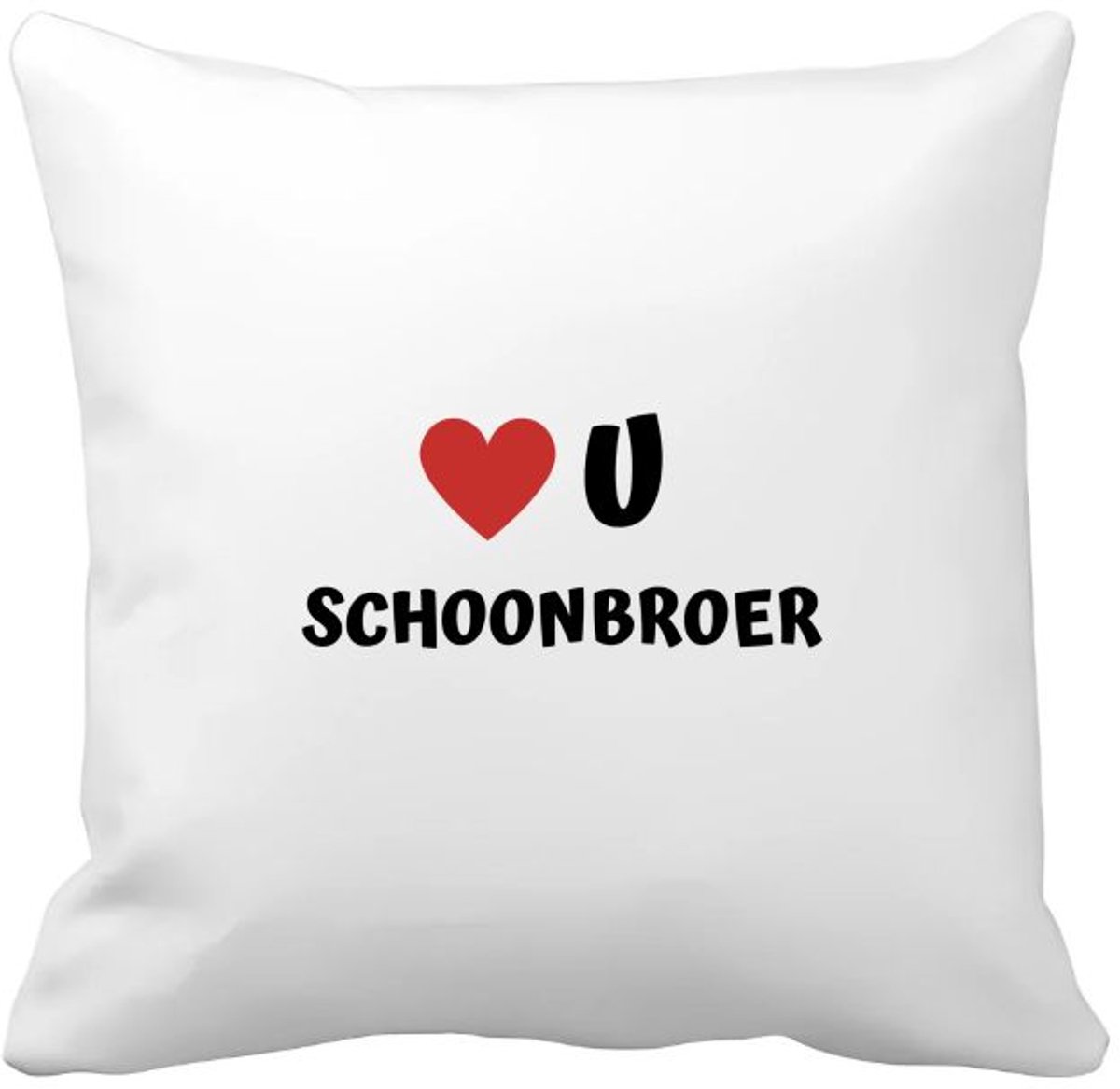 Akyol love u schoonbroer Kussen hoes - Broer - de liefste schoonbroer - verjaardag - cadeautje voor broer - broer artikelen - kado - geschenk - 40 bij 40 cm Multicolor