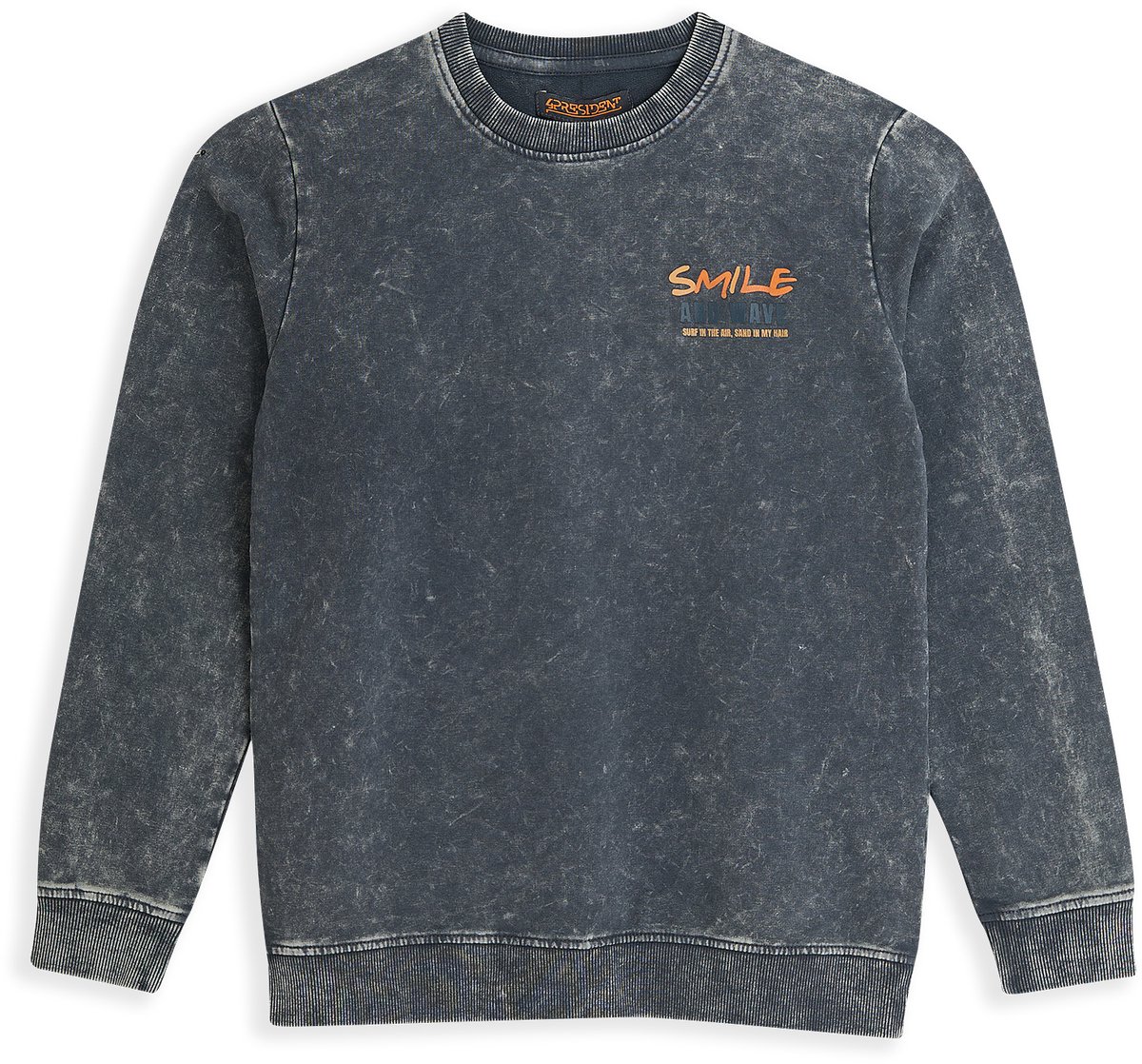 4PRESIDENT Sweater jongens - Ombre Blue - Maat 110 - Jongens trui