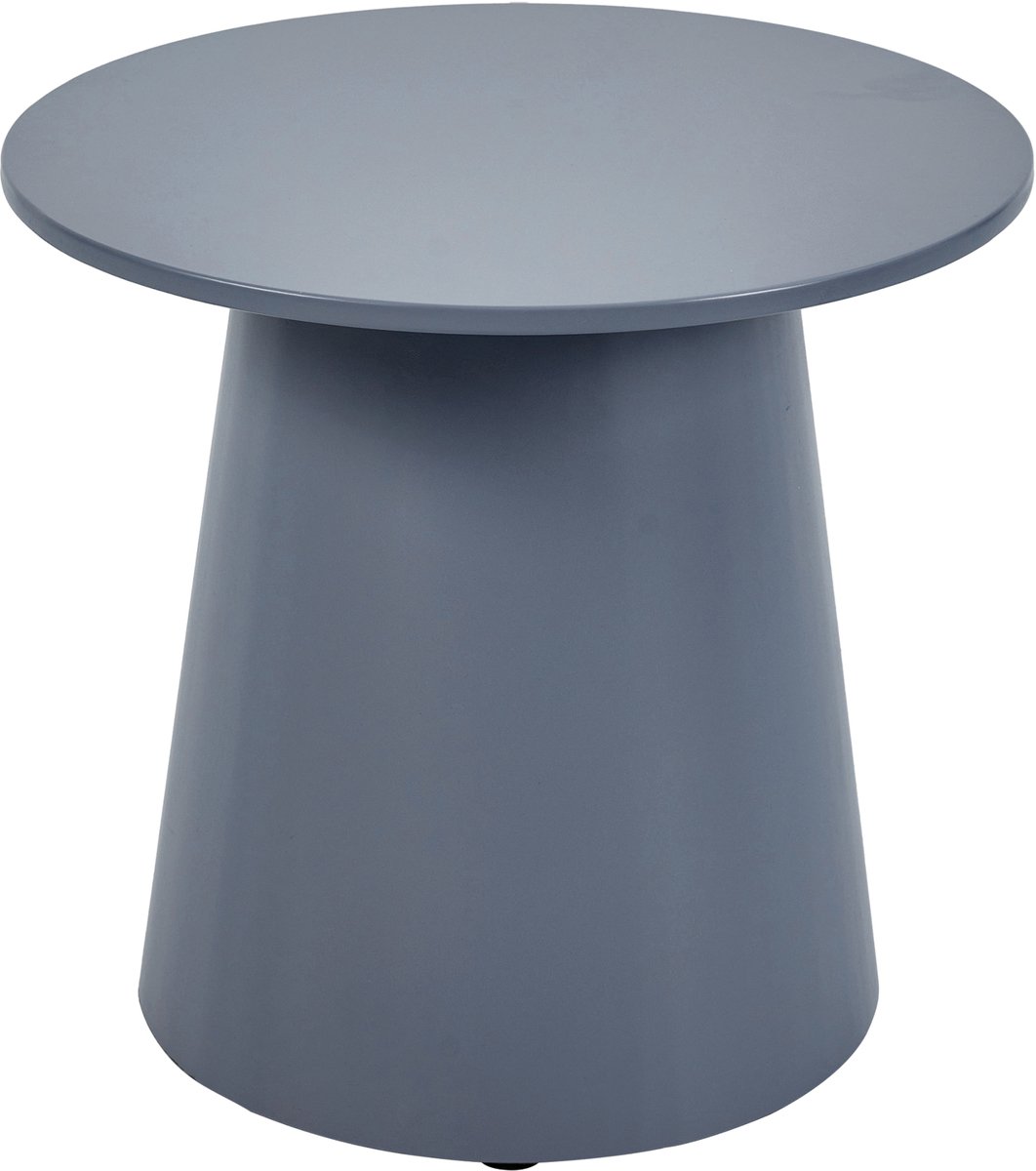 en.casa Salontafel Nyd rond 40x44 cm grijsblauw tafel met stabiel onderstel [en.casa]