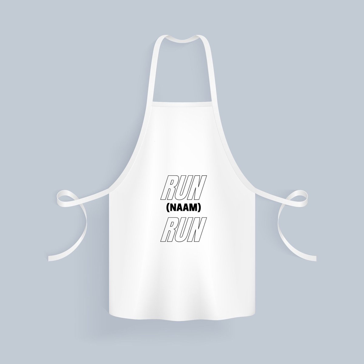 Akyol - run met eigen naam Keukenschort - Hardlopen - hardloper - sport - 82 bij 71 cm
