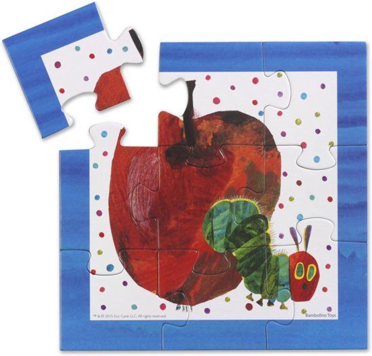 Rupsje Nooitgenoeg puzzel 4 in 1 educatief peuter speelgoed - kinderpuzzel 4x6x9x16 stukjes leren puzzelen - cadeautip puzzel 3 jaar en ouder - Bambolino Toys — afbeelding 11