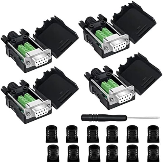 Selbro ® DB9 Breakout Connector, DB9 Solderless RS232 D-SUB Vrouwelijke ...