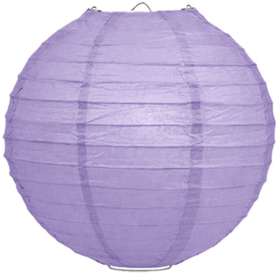 Lampionstokje 40 cm - met lampion - lila paars - D25 cm - Sint Maarten — afbeelding 4