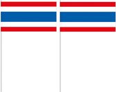 10 drapeaux agitant la Thaïlande 12 x 24 cm