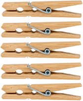 Wasknijpers - 48x - hout - knijpers - wasspelden - wasgoed ophangen