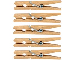 Wasknijpers - 48x - hout - knijpers - wasspelden - wasgoed ophangen