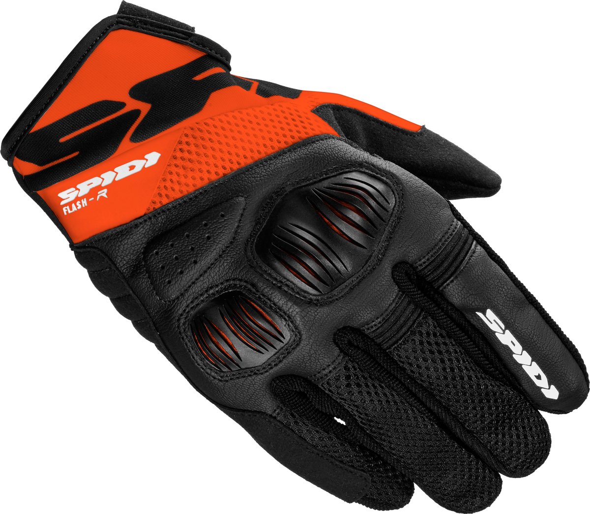 Spidi Flash-R Evo Zwart Oranje - Handschoen
